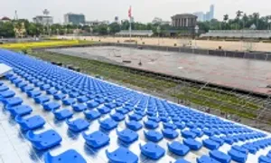 Khán đài 30.000 chỗ phục vụ đại lễ A80