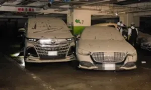 Gần 300 ôtô ngập nước trong hầm để xe