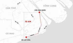 Xây hơn 70 km đường kết nối Vĩnh Long - Cần Thơ - Cà Mau