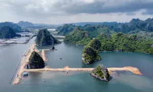 Dự án lấn biển rộng 32 ha được tiếp tục thực hiện