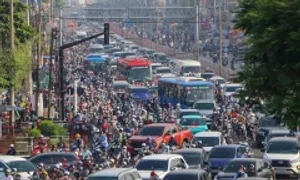 Quốc lộ 13 trước khi được mở rộng gấp 2-3 lần